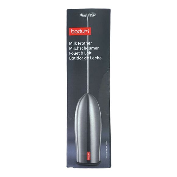 Bodum Schiuma Stainless Steel Battery Operated Milk Frother - Picture 1 of 3